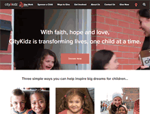 Tablet Screenshot of citykidz.ca